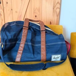 Herschel Supply Company Blue and Brown Duffel Bag